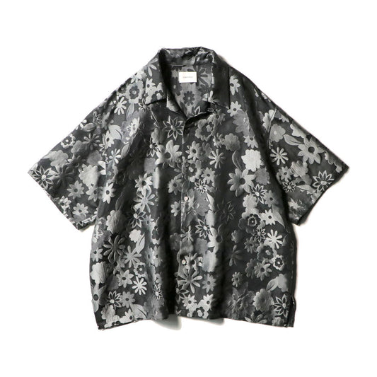 supernove Aloha shirt - Flower jacquard / Gray