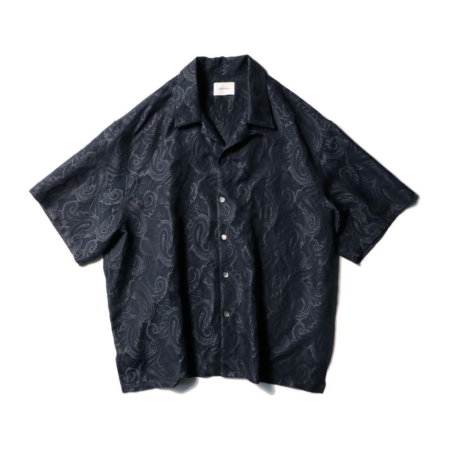 supernova Aloha shirt - Paisley jacquard / Black x Navy