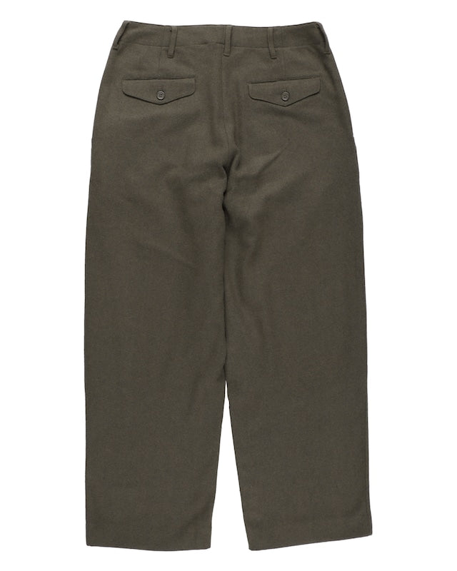 After Winter Wool Mix Wide Trousers