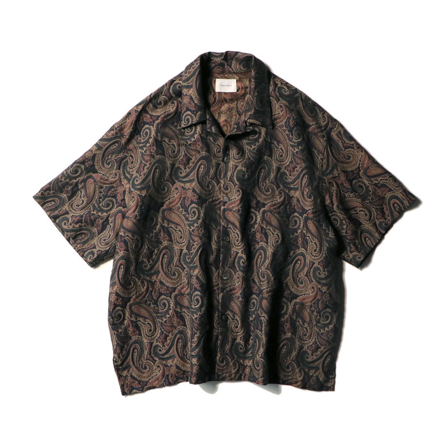 supernova Aloha shirt - Paisley jacquard / Beige x Brown