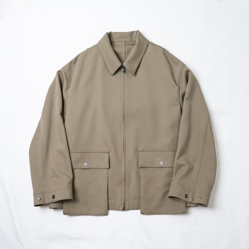 amber BLENDED TWILL WIDE JACKET