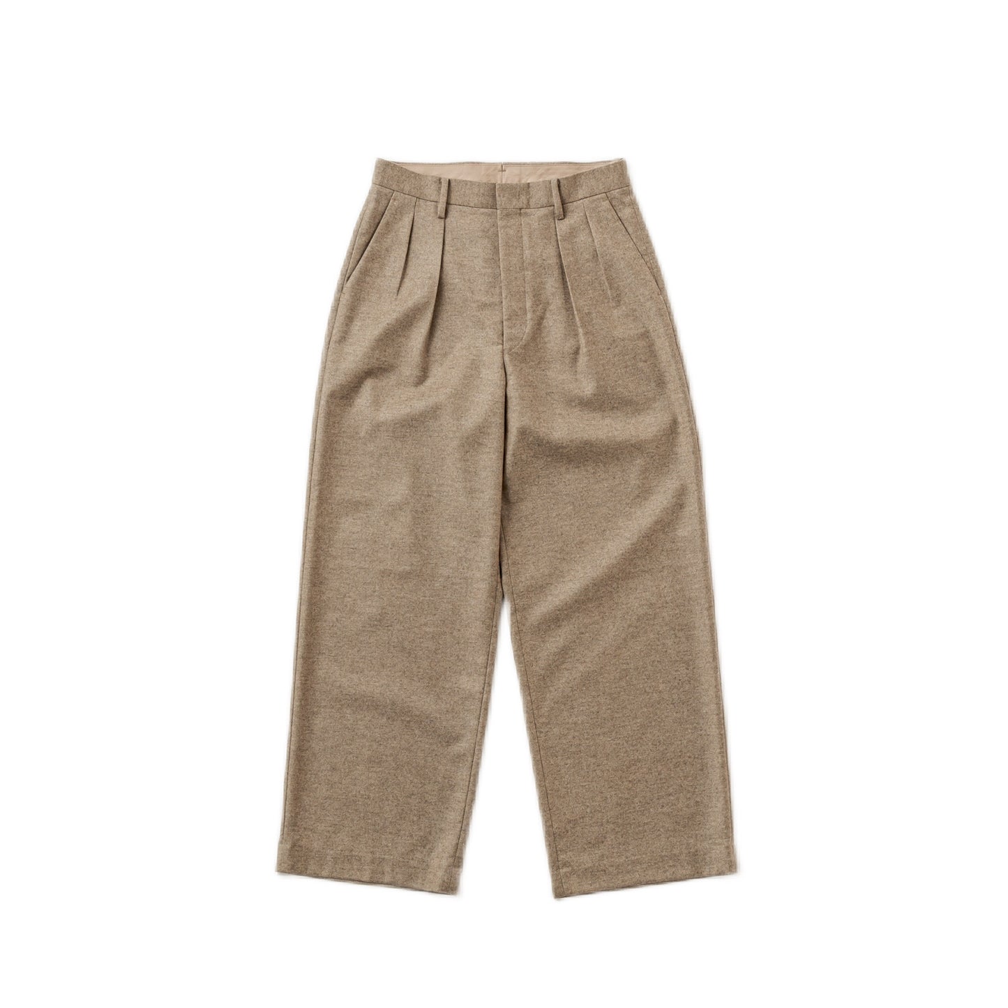 Wool Cashmere Buggy Trousers