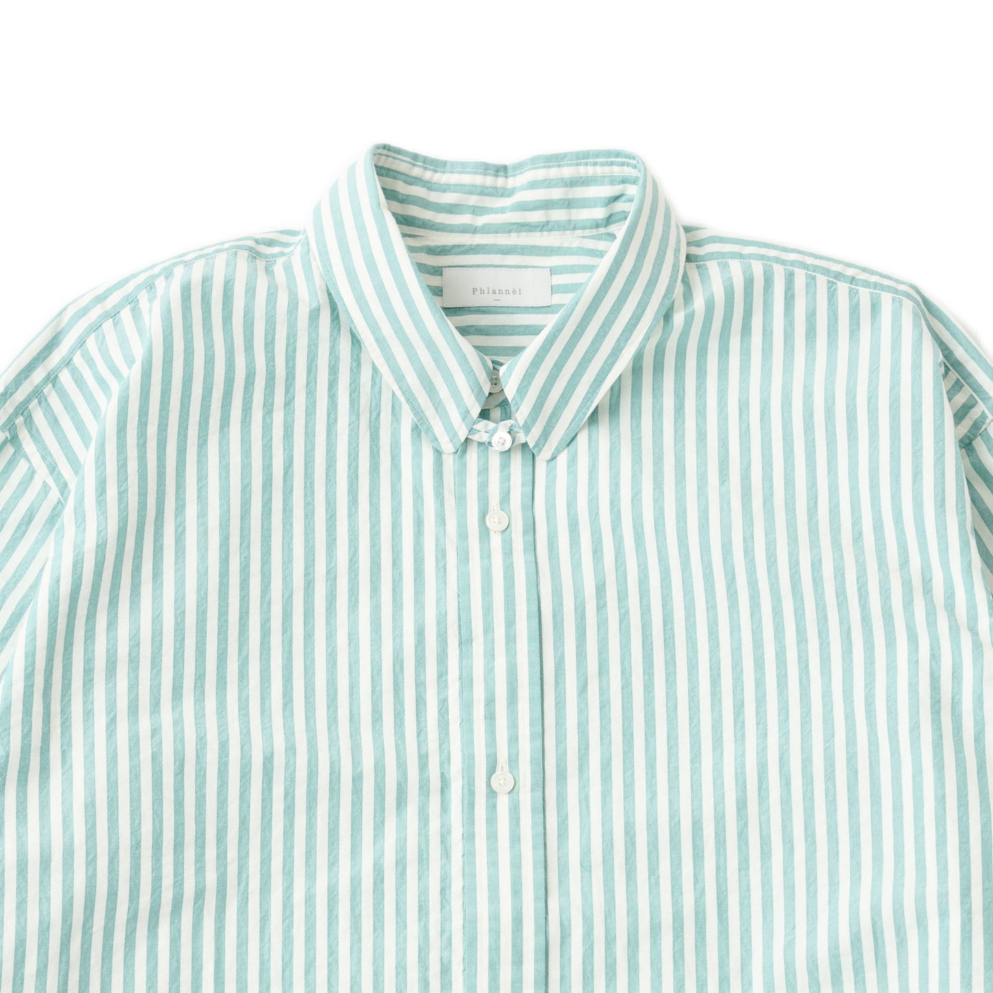 Stripe Tab Collar Shirt